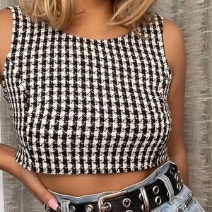 Free People Tweed Crop top